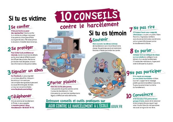 10 conseils contre le harcèlement